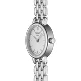 Tissot T Lady Lovely 19.5mm Silver dial quartz watch front side facing upright image