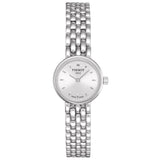 Tissot T Lady Lovely 19.5mm Silver dial quartz watch front facing upright image