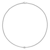 FOPE 18ct White Gold Aria 0.17ct Diamond Necklace 89003CX_BB_B_XBX_043