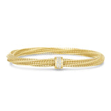 Roberto Coin 18ct Yellow Gold 0.20ct Diamond Primavera Twist Bracelet ADR555BA2646