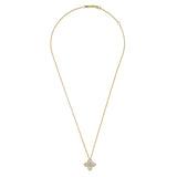 Roberto Coin 18ct Yellow Gold 0.48ct Diamond Princess Flower Necklace ADR777CL0652Y