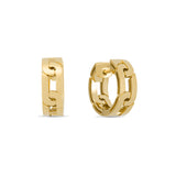 roberto coin 18ct yellow gold navarra hoop earrings