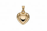 9ct Yellow Gold Heart Pendant Only GP2261