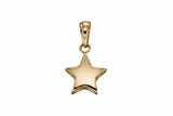 9ct yellow gold star pendant