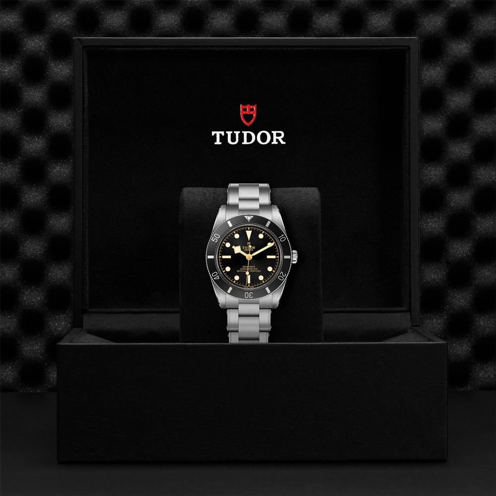 tudor black bay 54 black dial 37mm watch in presentation box