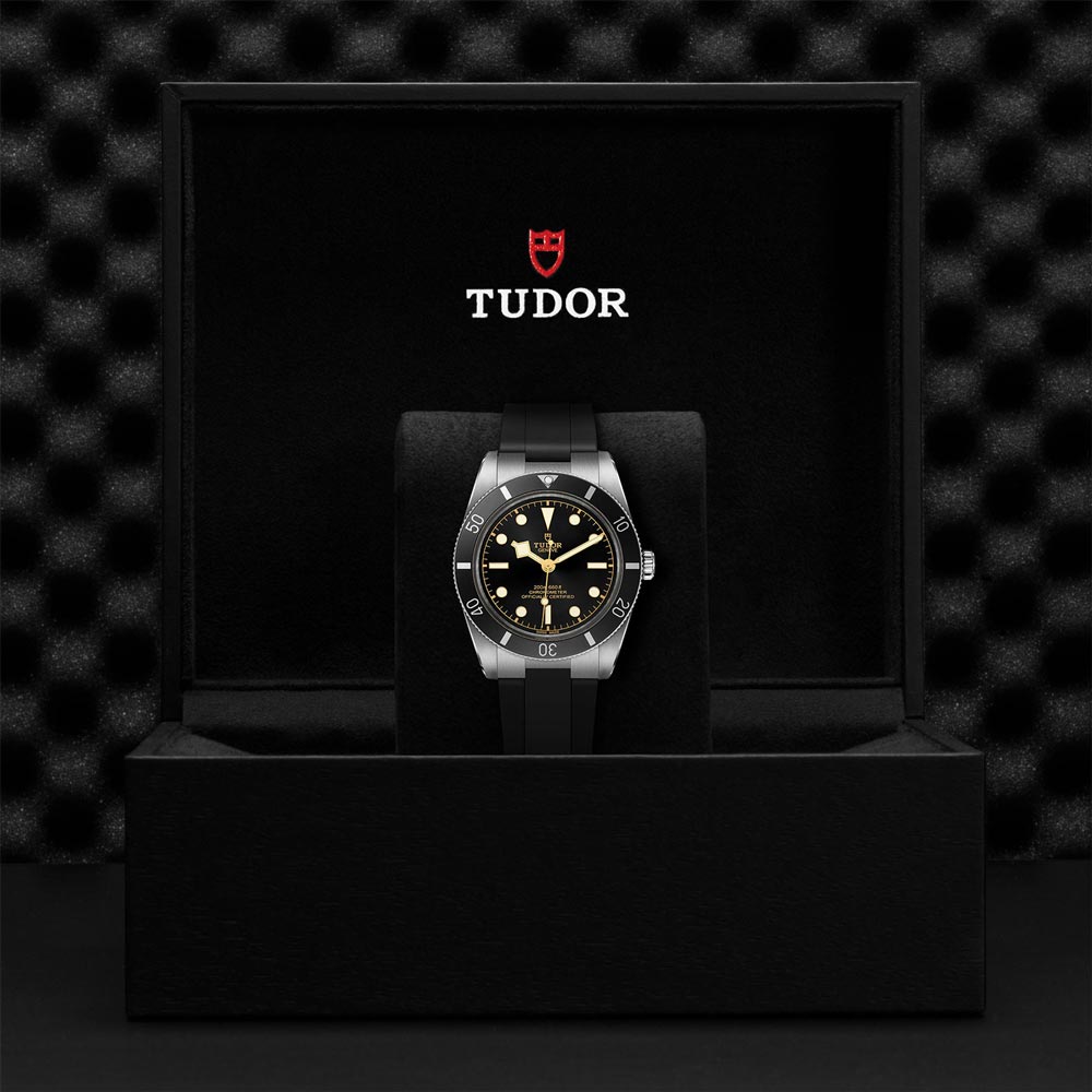 tudor black bay 54 black dial 37mm watch in presentation box