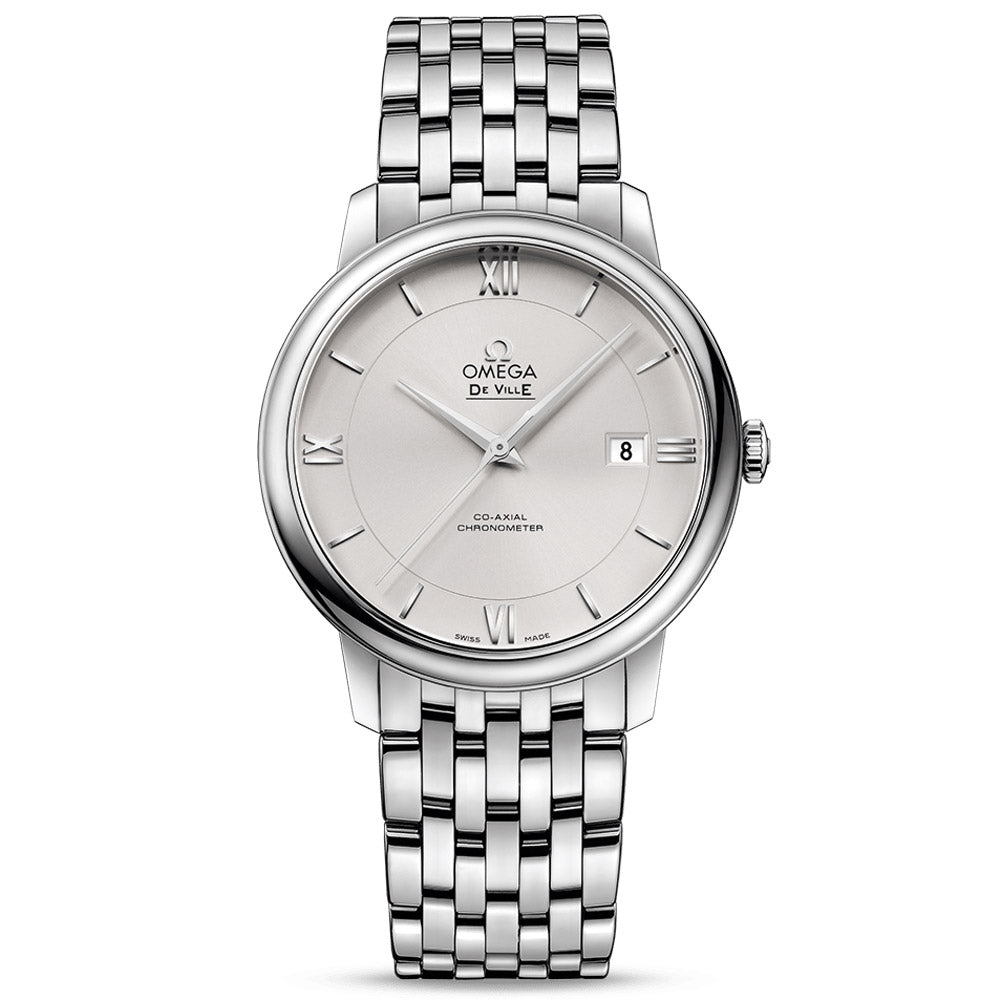 OMEGA De Ville Prestige 39.5mm Silver Dial Gents Automatic Watch 42410402002003