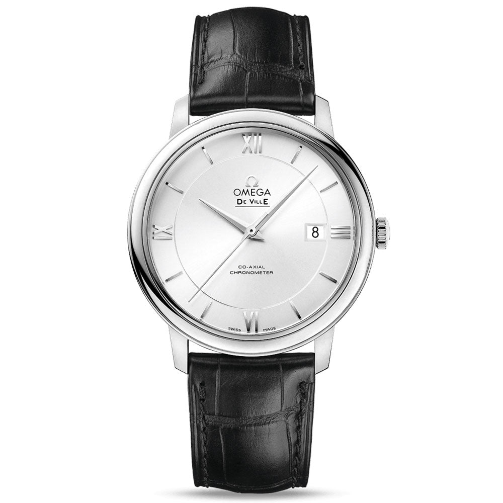 OMEGA De Ville Prestige 39.5mm Silver Dial Gents Automatic Watch 42413402002001