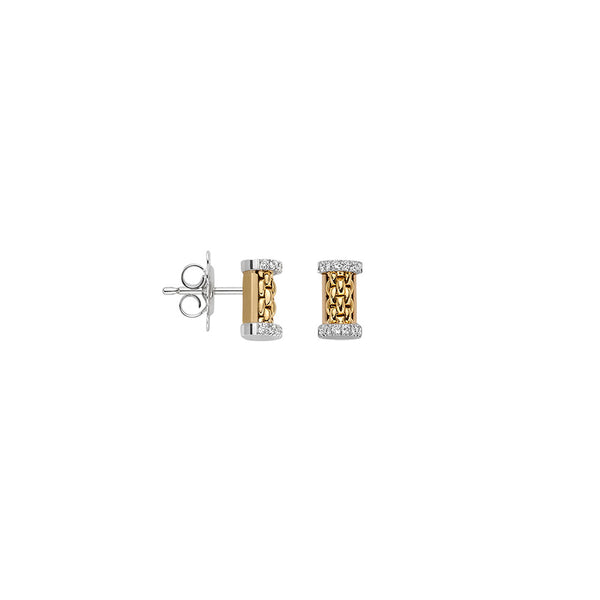 FOPE 18ct Yellow Gold Essentials 0.17ct Diamond Stud Earrings 07E08OX_BB_G_XXX_000