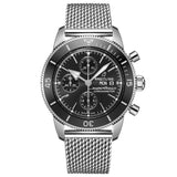 breitling superocean heritage chronograph 44mm black dial automatic gents watch