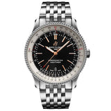 breitling navitimer 41mm black dial automatic gents watch