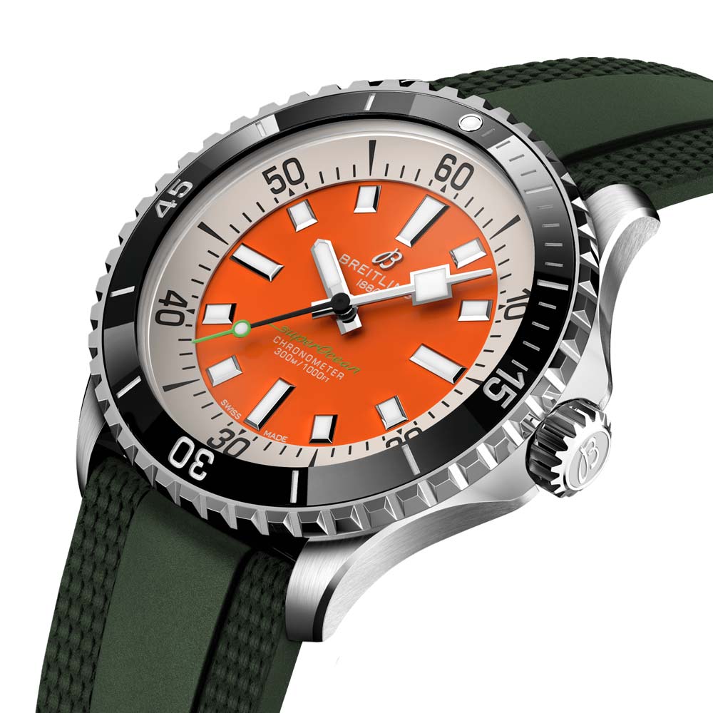 Breitling Superocean Kelly Slater 42mm Orange Dial Automatic Gents Watch A173751A1O1S1