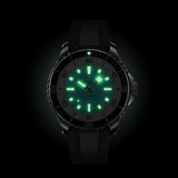 breitling superocean 44mm turquoise dial automatic gents watch in the dark shot