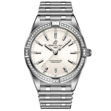 Breitling Chronomat 32mm White Dial Diamond Ladies Quartz Watch A77310591A1A1