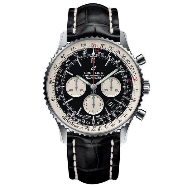 breitling navitimer b01 chronograph 46mm black dial automatic gents watch