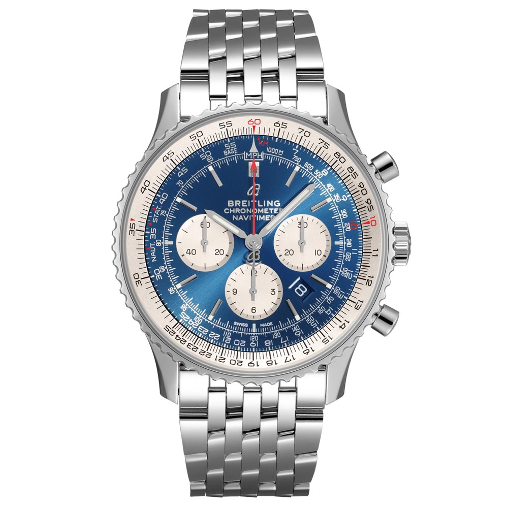 Breitling Navitimer B01 Chronograph 46mm Blue Dial Automatic Gents Watch AB0127211C1A1