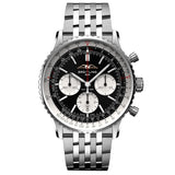 breitling navitimer b01 chronograph 43mm black dial automatic gents watch