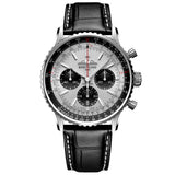 Breitling Navitimer B01 Chronograph 43mm Silver Dial Automatic Gents Watch AB0138241G1P1