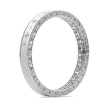 Roberto Coin 18ct White Gold 0.49ct Venetian Princess Diamond Bangle ADR777BA2641_01 18W