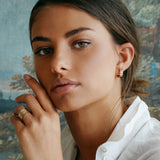 Roberto Coin 18ct Yellow Gold 0.07ct Diamond Love In Verona Hoop Earrings ADR888EA2013 YG