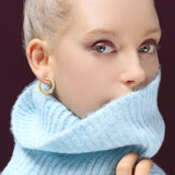 Roberto Coin 18ct Yellow Gold 0.19ct Diamond Love In Verona Hoop Earrings ADR888EA2036 YG