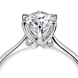 The Blossom Platinum Round Brilliant Cut Diamond Solitaire Engagement Ring