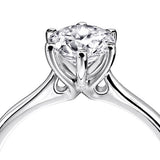 The Blossom Platinum 0.70ct Round Brilliant Cut Diamond Solitaire Engagement Ring