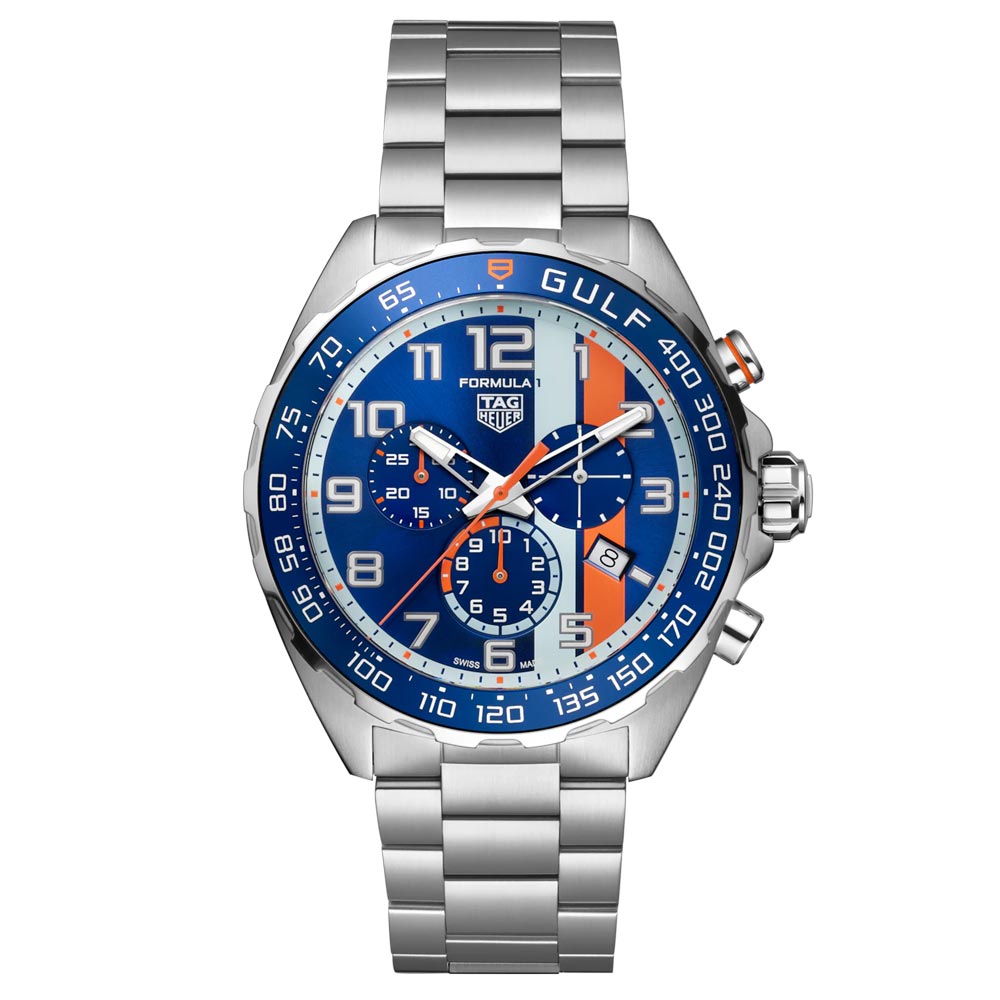 TAG Heuer Formula Gulf Special Edition 43mm Blue Dial Quartz Chronog