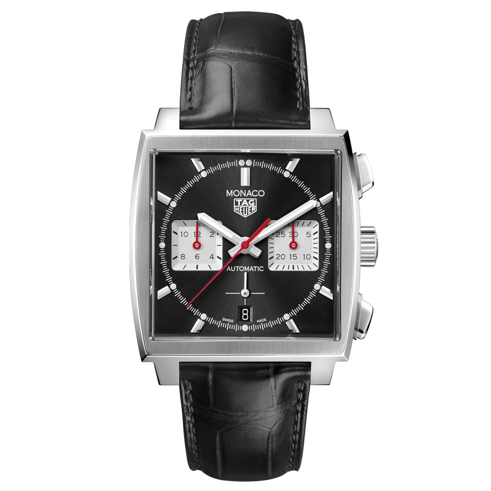 TAG Heuer Monaco 39mm Black Dial Automatic Chronograph Gents Watch CBL