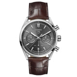 TAG Heuer Carrera 42mm Grey Dial Automatic Chronograph Gents Watch CBN2012.FC6483