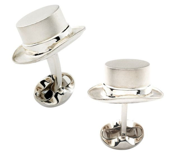 Deakin and Francis Sterling Silver Top Hat Cufflinks C1497X0001