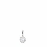 18ct White Gold 0.38ct Diamond Cluster Pendant Only