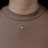 18ct White Gold 0.38ct Diamond Cluster Pendant Only