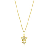18ct Yellow Gold 0.19ct Diamond Star Pendant Only