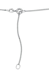 9ct White Gold 18" Adjustable Diamond Cut Curb Chain GN193