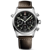 longines spirit chronograph 42mm black dial automatic gents watch