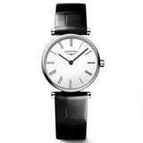 longines la grande classique 24mm white dial ladies quartz watch