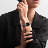 longines la grande classique 29mm black dial ladies quartz watch model shot
