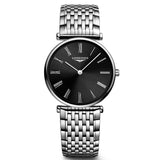 longines la grande classique 29mm black dial ladies quartz watch