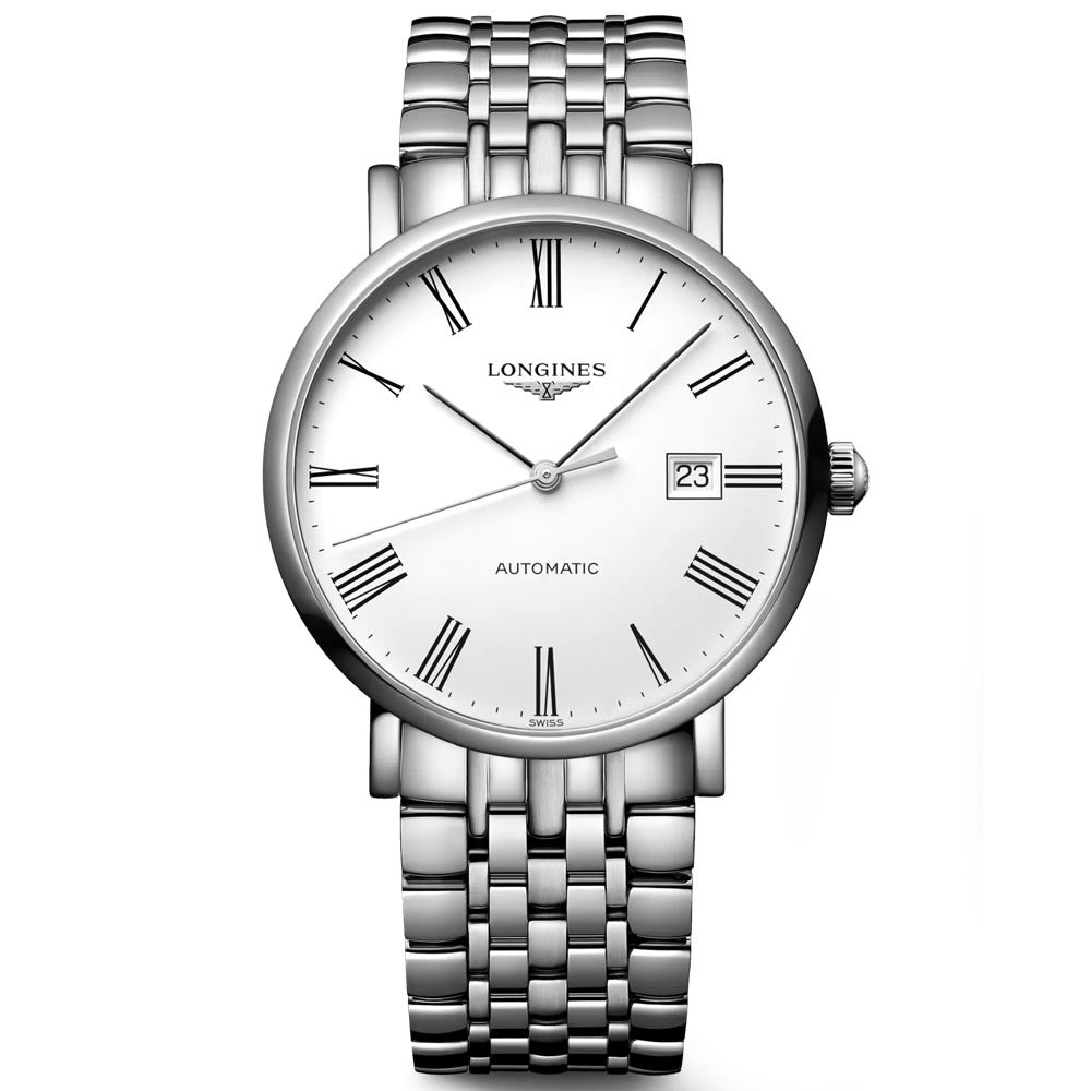 Longines Elegant Collection 39mm White Dial Automatic Watch L4.910.4.11.6