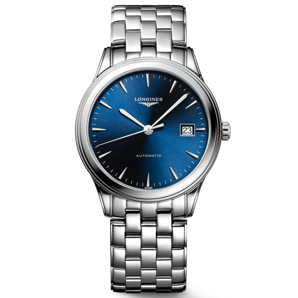 longines flagship 38.5mm blue dial automatic watch