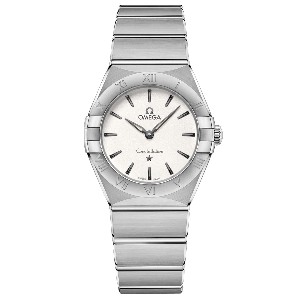 OMEGA Constellation 28mm Silver Dial Ladies Quartz Watch 13110286002001