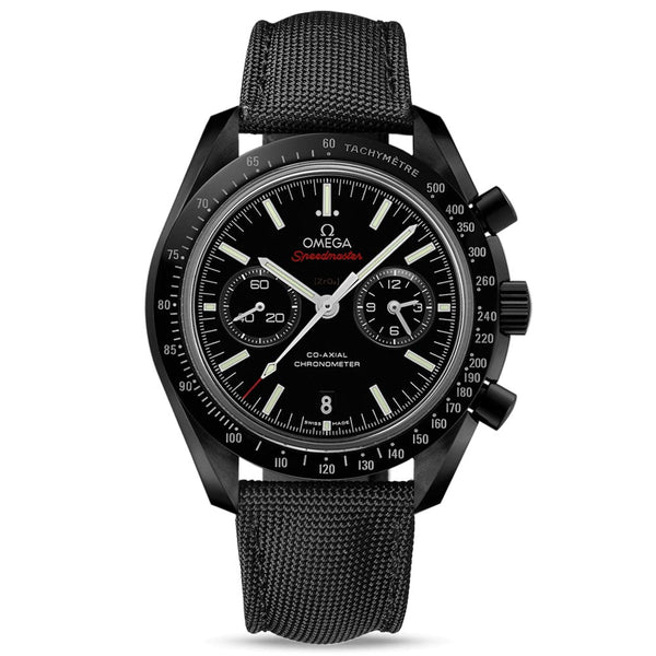omega speedmaster dark side of the moon chronograph 44.25mm black dial ceramic automatic gents watch