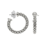 FOPE 18ct White Gold Essentials Open Hoop Earrings 01E06OX_XX_B_XXX_000