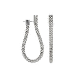 FOPE 18ct White Gold Essentials Medium Hoop Earrings 04E08OX_XX_B_XXX_000