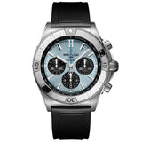 Breitling Chronomat B01 42mm Ice Blue Dial Steel & Platinum Automatic Chronograph Gents Watch PB0134101C1S1