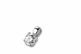 18ct White Gold 0.30ct Round Brilliant Cut Diamond Pendant Only