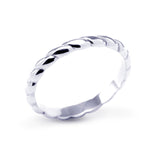 Platinum Twist Ladies Wedding Band