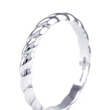 Platinum Twist Ladies Wedding Band