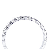 Platinum Twist Ladies Wedding Band